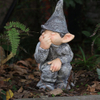  Funny Gnome Miniature Dwarf Figurine Statue Gardening Decor for Gard