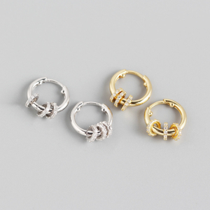 LISM 2020 New Fashion Stud Earrings 925 Sterling Silver for Women Small Round Geometric Earrings Ear Cuff Charm Jewelry Gift