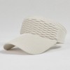 Fashion Folds Design Women Empty Top Hat Summer Solid Color Large Brim Sunscreen Hat Outdoor Elastic Fabric Sports Sun Cap