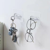 4/6Pcs Wall-Mounted Multifunctional Round Hooks Free Punching Seamless Paste Storage Rack Kitchen Bathroom Household Ring Hanger