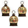 Christmas Tree Decorations Lighted Snow Globe Battery Operated LED Night Light Christmas Lamp Street Scenes Home Decor