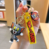 Car Key Chain Tom Cute Anime Cartoon Pendant Doll Bag Pendant Keychain for Girls Figures Accessories