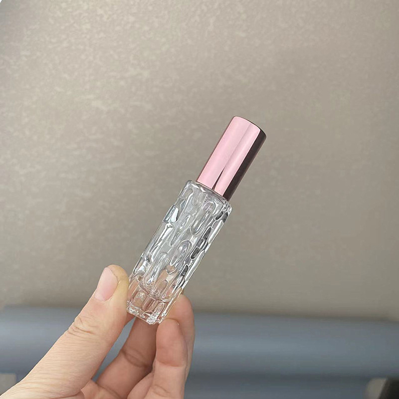 10ml Rose Gold Glass Portable Refillable Perfume Bottle Cosmetic Container Empty Spray Atomizer Travel Sub-bottle