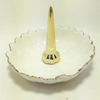 Custom Decal Printed Ring Necklace Display Square Trinket Dish Ceramic Trinket Tray for Souvenir