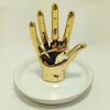 European Style Jewellery Holder Jewelry Dish Pineapple Ceramic Jewelry Tray Home Bedroom Trinket Trays