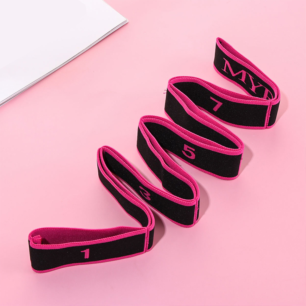 Yoga Pull Strap Belt Professional Gymnastics Girl Latin Dance Stretch Resistance Band Pilates Training Belt Fitness Elastic Band