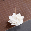 Ceramic White Lotus Incense Burner Home Decor Incense Stick Holder Buddhist Aromatherapy Incense Censer Use In Office Teahouse