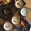 3.5/7/8inch Japanese Dessert Salad Dinner Plate Ceramics Pasta Cake Serving Dish Dipping Sauce Dishes Hand-painted Tableware