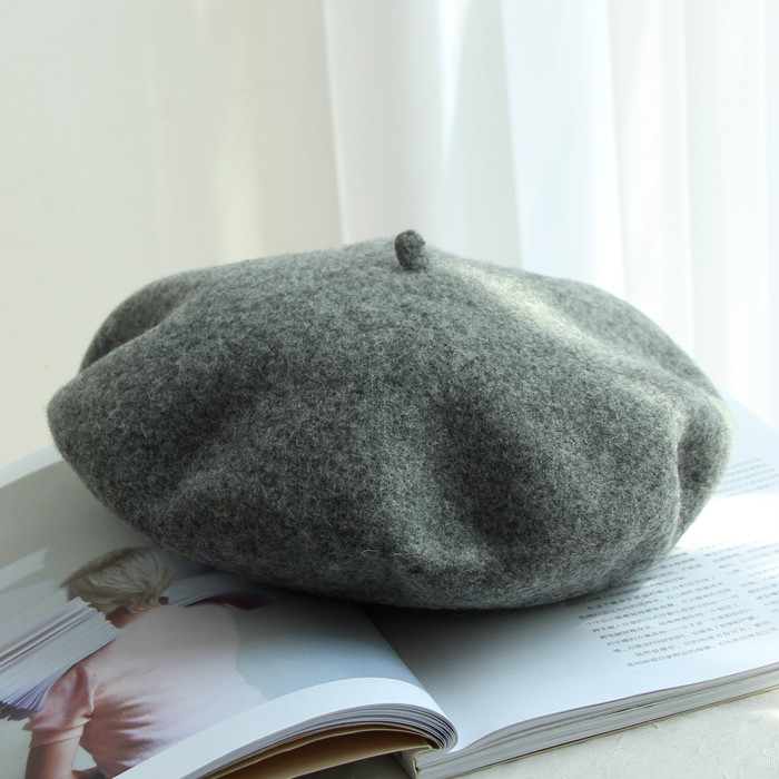 Wool Thick Berets Artist French Beret Women Painter Hat Girls Female Warm Walking Cap