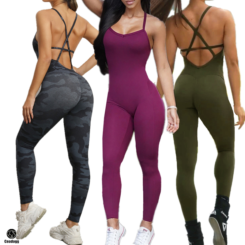 2023 Pad Sport Suit Female Sculpted Yoga Set Tracksuit Ensemble Sportswear Jumpsuit Workout Gym Wear Running Clothes Fitness
