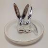 Porcelain Marble Oval Tray with Gold Rim for Cake/Accessories /Trinket Ceramic Dessert Plate / Dinner Plate