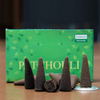 Handmade Indian Incense Frankincense Patchouli Tower Incense Cones with Metal Incense Base Buddhist Ornaments Home Fragrance