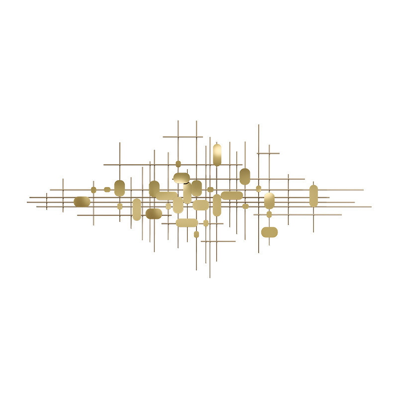 Modern Light Luxury Ornaments Landscape Creative Metal Decor Wall Art