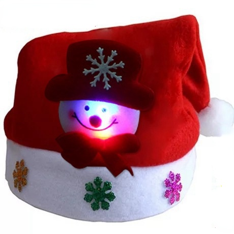 Classic Christmas Hat Xmas Plush Santa Hat