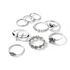 Metal Alloy Eyes Kcunkle Midi Rings Boho Jewelry Anillos Wholesale