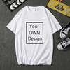 Your OWN Design Brand Logo And Picture Custom Tshirt Men And Women DIY Cotton T Shirt 