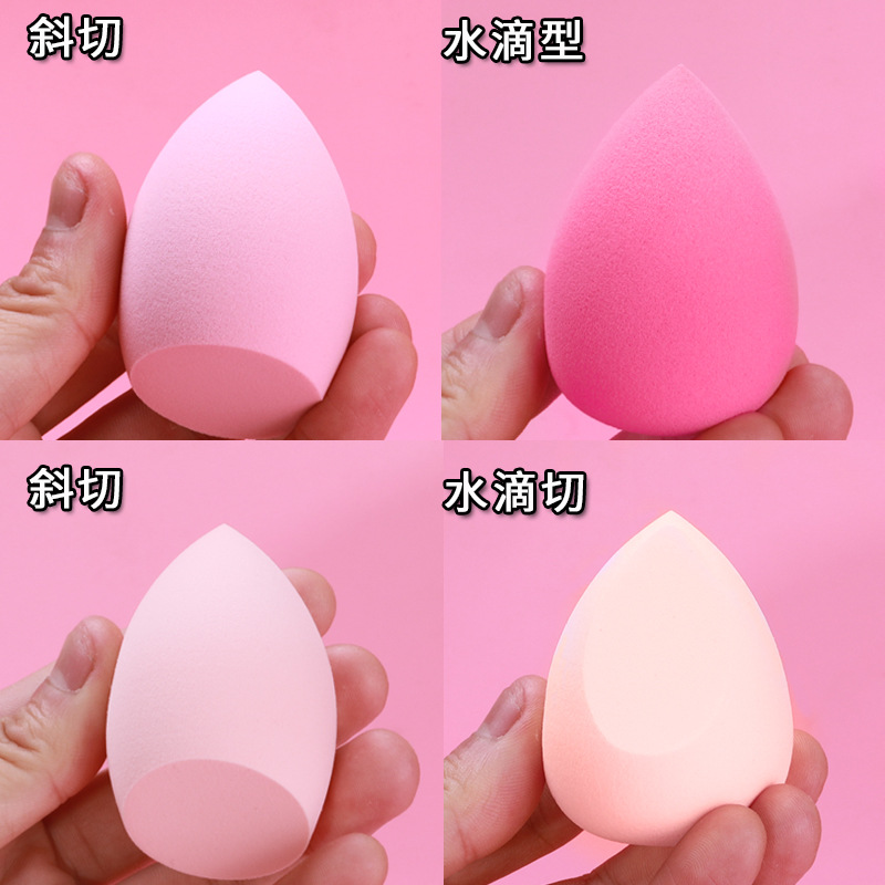Beauty Cosmetic Ball Foundation Powder Puff Bevel Cut Make Up Sponge Tools