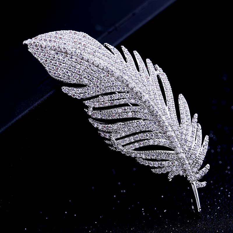 High Quality Fashion Classic Feather Brooch For Man In Box Package