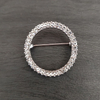 Simple And Creative Circle Brooch Female Accessories Japanese And Korean Temperament Coat Scarf Pin Buckle Atmosphere Brooch