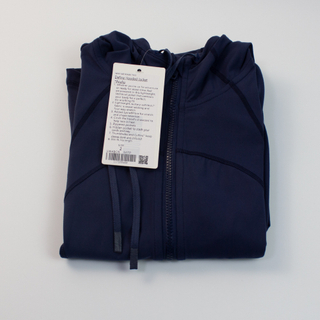 LuluWomen Yoga Jacket Zipper Hooded Women&#39;s Running Hoodie Sports Jacket Hoodies Thumb Hole Sportwear Gym Workout Hooded Top
