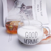 1pcs Letter Printed Transparent Creative Glass Coffee Tea Mug Drinks Dessert Breakfast Milk Cup Glass Mugs Handle Drinkware