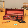 1PC Vintage Wooden Storage Box Jewelry Bracelet Pearl Ring Treasure Case Antique Style Trinket Box Wood Storage Container