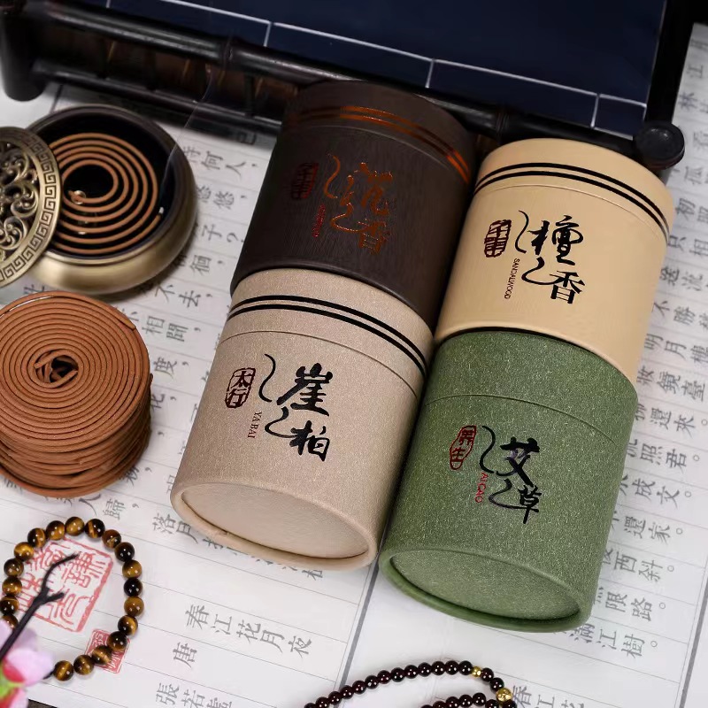 Hot 48pcs/Box Natural Coil Incense Coil Help Sleep Home Aromatherapy Fragrance Indoor Buddhist Sandalwood Incense Without Censer