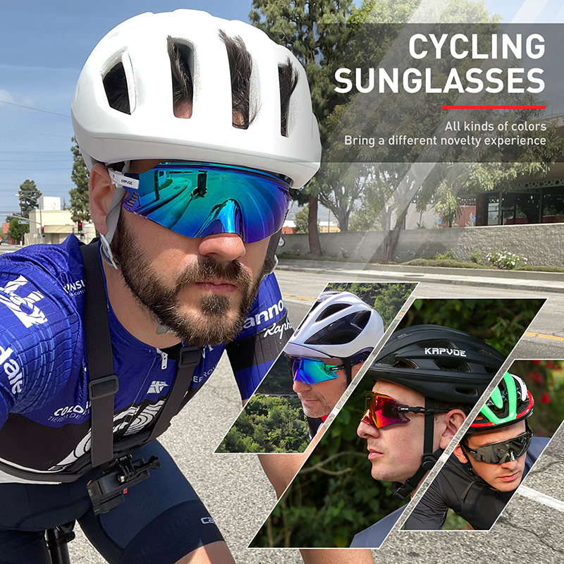 New Sports Men Sunglasses Road Mountain Bicycle Cycling Glasses Woman Riding Goggles Outdoor Protection Goggles Eyewear 1 Lens