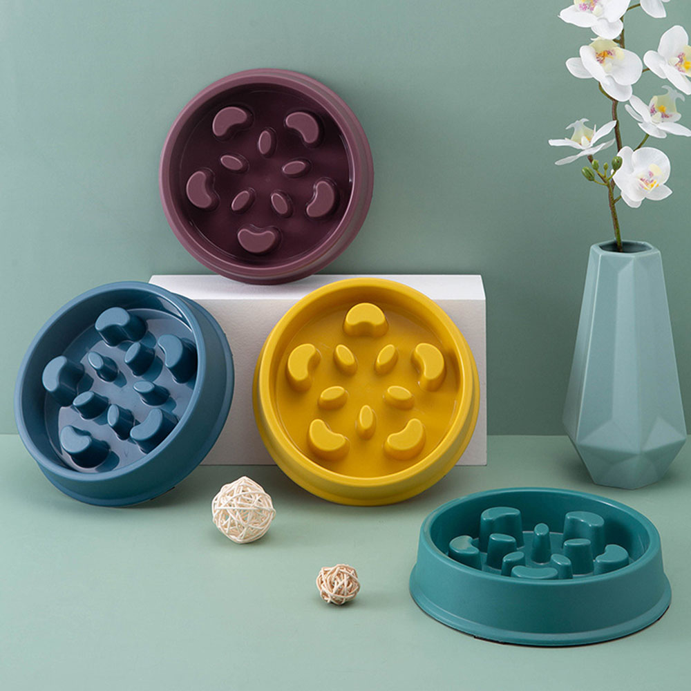 Pet Slow Food Bowl Small Dog Choke-proof Bowl Non-slip Slow Food Feeder Dog Rice Bowl Pet Supplies Available for Cats And Dogs