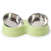 Cat Puppy Feeding Supplies Double Pet Bowls Dog Food Water Feeder Stainless Steel Pet Drinking Dish Feeder Small Dog Accessories