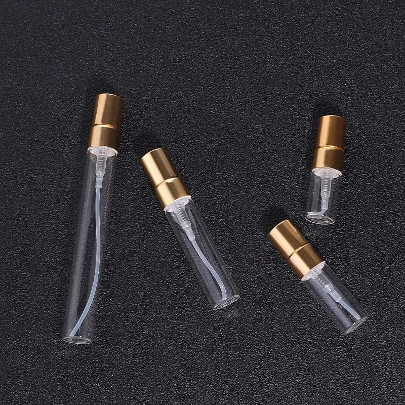 2ML 3ML 5ML 10ML Clear Portable Mini Perfume Glass Bottle Empty Cosmetics Bottle Sample Test Tube Thin Glass Vials Travel Tool