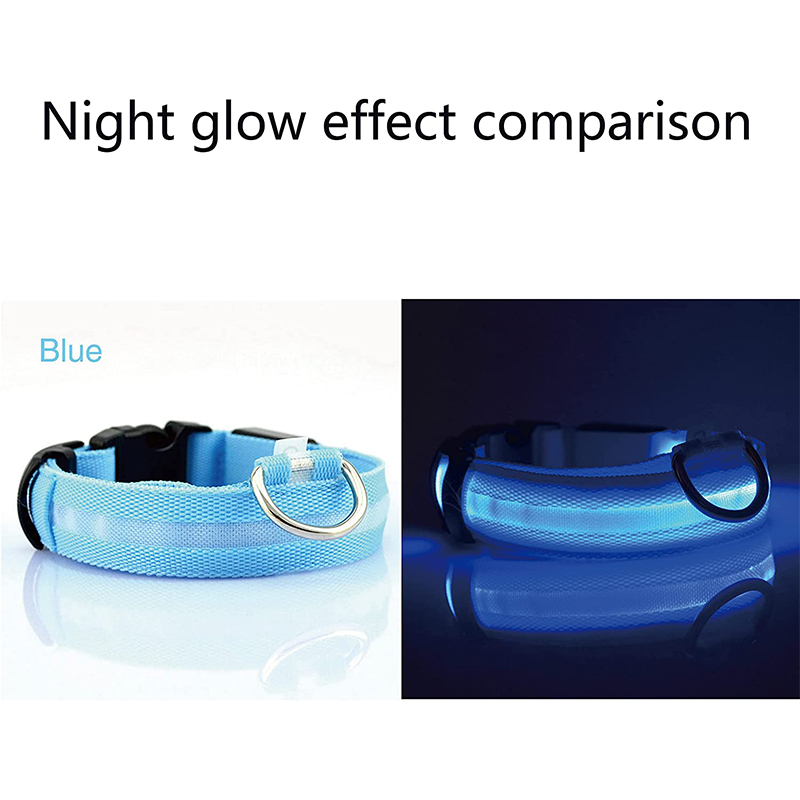 Xiaomi LED Glowing Dog Collars Rechargeable Waterproof Luminous Collar Adjustable Dog Night Light Collar Pet Dog Safety Necklace