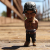 Rapper Resin Doll Character Decoration Desktop Statue Souvenir Tattoo Artist Sunglasses Decoration Hip Hop Doll Decoration