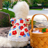 New Sweet Dog Pet Clothes Summer New Floral Flying Sleeve Short Skirt Schnauzer Dog Cat Thin Non-woven Sunflower Vest Clothes