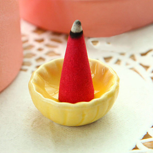 25 Pcs/lot Colorful Fragrance Triple Scent Incense Cones Home Decor Incienso Encens with Tray