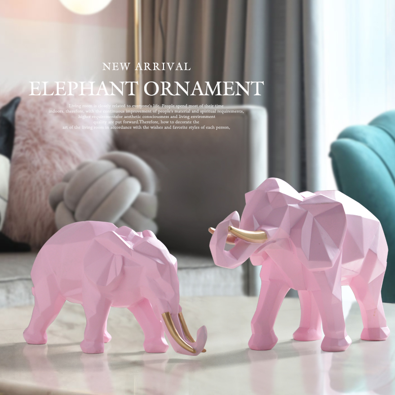 Colorful Animal Figurine Resin Craft Animal Statue Sculpture 