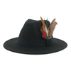 Hat Fedoras Winter Women Hats Men Felt Hat Feather Luxury Fashion Casual Wedding Decorate Men Women Fedora Chapeau Femme Bonnet