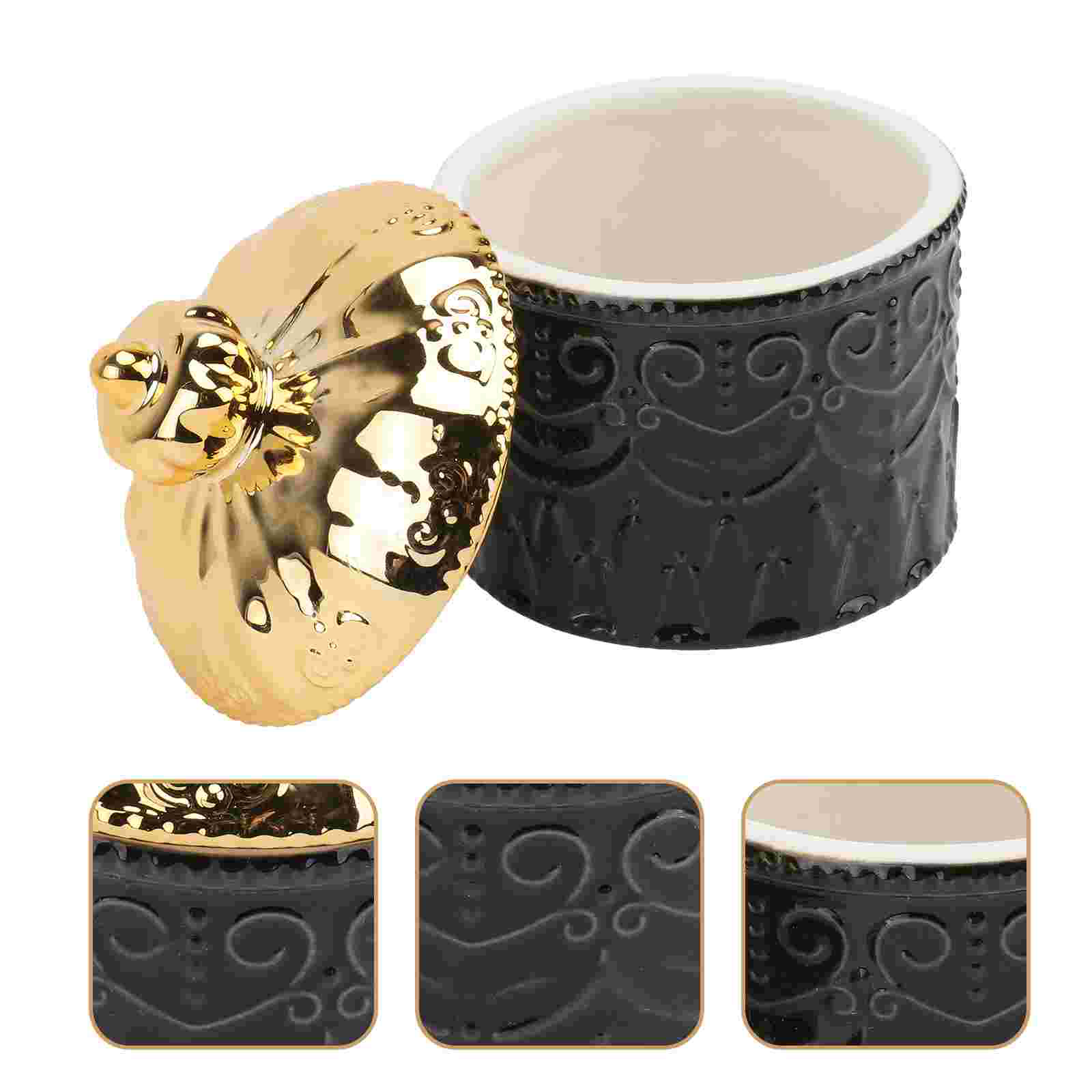 Jewelry Box Ceramic Storage Trinket Holder Case Ring Tank Candy Keepsake Trinkets Gift Pot Containers Makeup Engagement