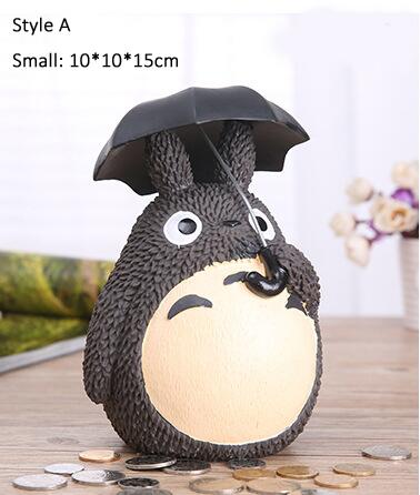 My Neighbor Totoro Piggy Bank Resin Totoro Figurines Japanese Style Coin Money Box Money Bank Money Bank for Kids