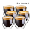 Double Wall Glass Clear Handmade Heat Resistant Tea Drink Cups Healthy Drink Mug Coffee Cups Insulated Shot Glass