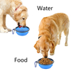 350ML/1000ML Foldable Silicone Pet Bowl Portable Puppy Food Container Collapsible Feeder for Outdoor Camping Dog Accessories