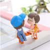 1set Cartoon Lovely Couple Chair Resin Figurines Miniatures Fairy Garden Home Decor Desk Garden Decorative Craft