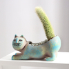 Ceramic Flower Pot Cute Cat Succulent Plant Pots Vase Simulation Animal Cartoon Pots Planters for Indoor Plants Home Decoration