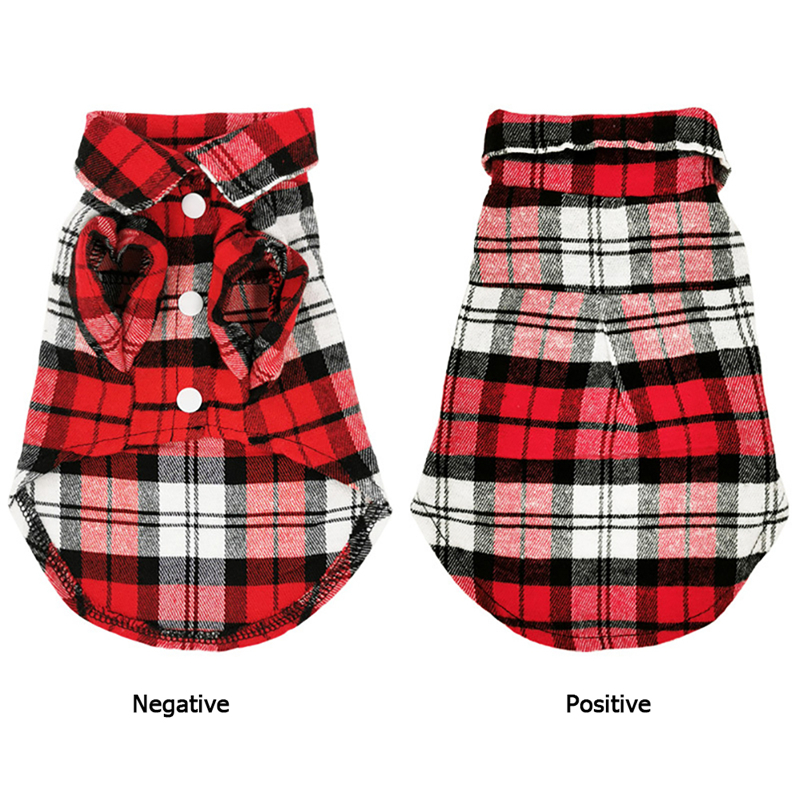 Dog Shirts British Style Plaid Pet Dog Clothes for Small Dogs Cotton Puppy Cat Clothing French Bulldog Vest Chihuahua Summer