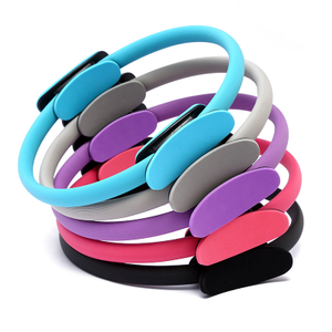 38cm Yoga Fitness Pilates Ring Women Girls Circle Magic Dual Exercise Home Gym Workout Sports Lose Weight Body Resistance 5color