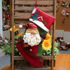  Stocking Socks with Gnome Doll for Gift Plush Christmas Stocking