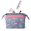  Mini Solid Color Flamingo Travel Toiletry Storage Bag Beauty Wash Pouch
