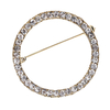 Simple And Creative Circle Brooch Female Accessories Japanese And Korean Temperament Coat Scarf Pin Buckle Atmosphere Brooch