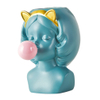 Cute Girl Blowing Bubbles Succulent Planters Vinyl Flower Pot for Home Tabletop Decor Resin Succulent Planter Pot