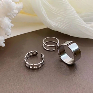 Trendy Butterfly Metal Punk Rings Set for Women Girls Party Jewelry Gifts Fashion Accessories Buckle Female Index Finger Ring